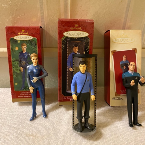 StarTrek Hallmark Keepsake Ornament Figures Lot - Picture 1 of 16